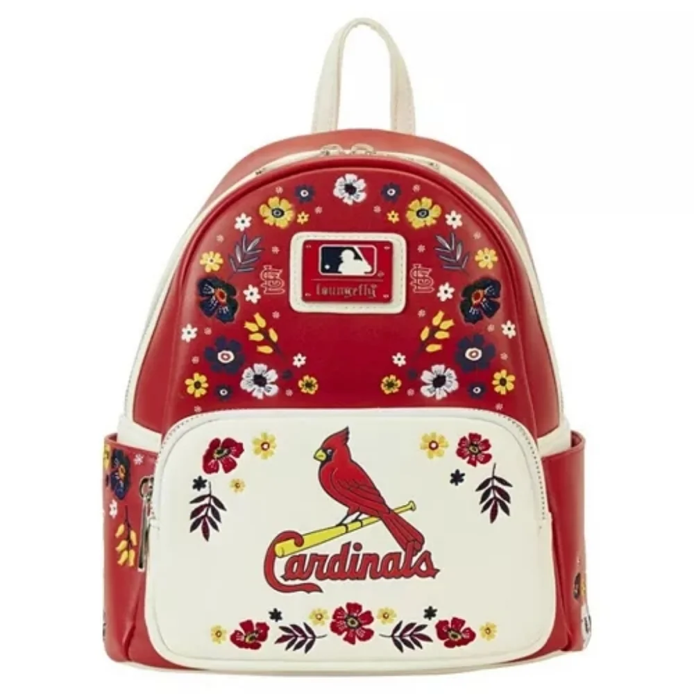 Loungefly MLB St. Louis Cardinals Floral Embroidered Mini Backpack